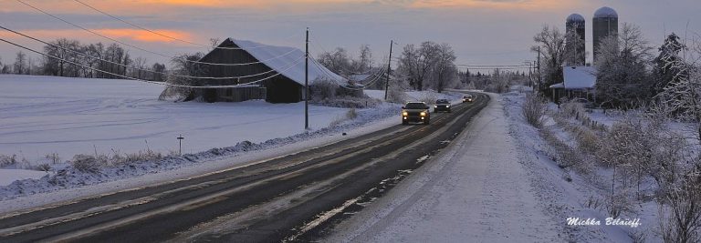 Lawrenceville en hiver — photo Michka Bélaïeff