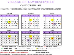 Calendrier collectes janv@juin 2023