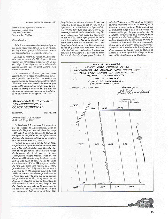 Histoire de Lawrenceville page 3